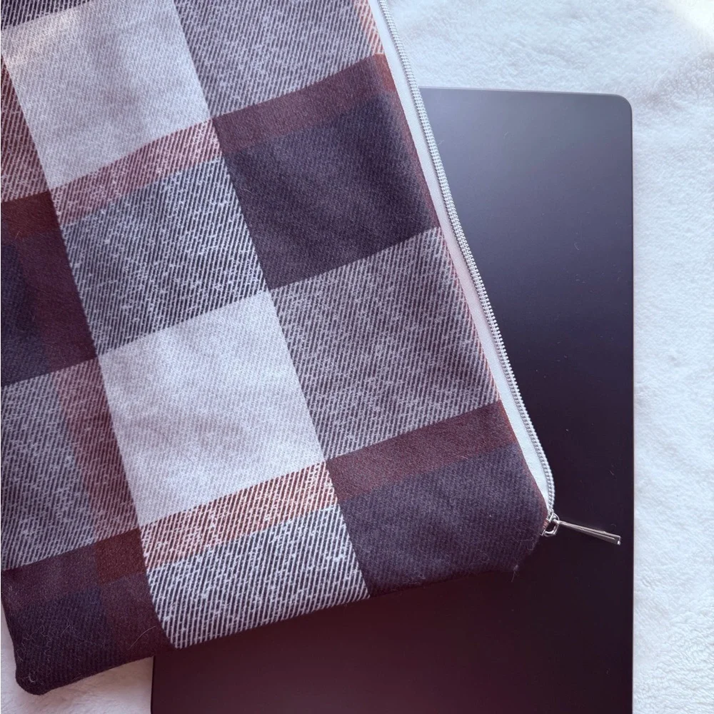 One-of-a-kind padded Laptop Sleeve - Upcycled Fabric | Fits MacBook Pro 14”